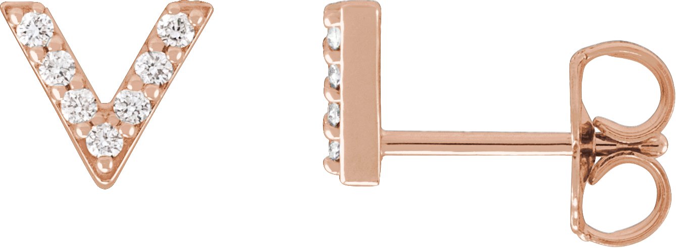 Accented V Earrings
