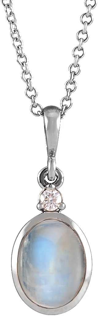 Cabochon Bezel-Set Necklace