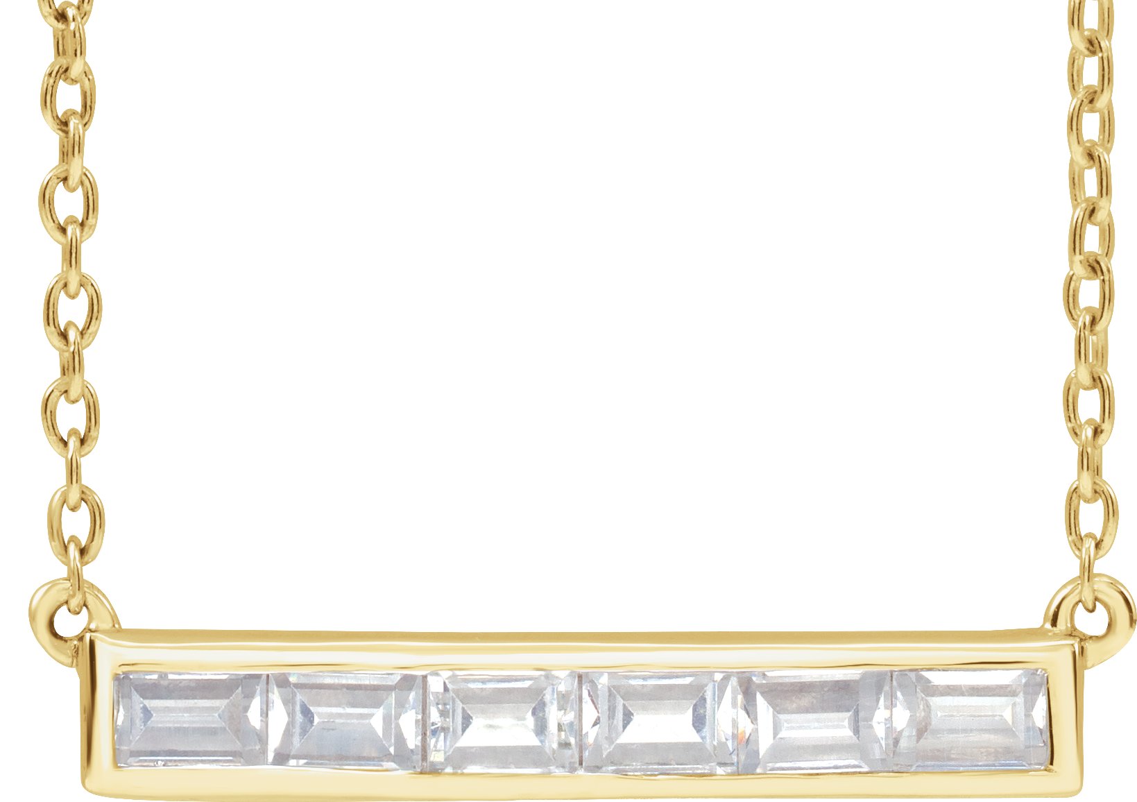 Lab-Grown Bar Necklace