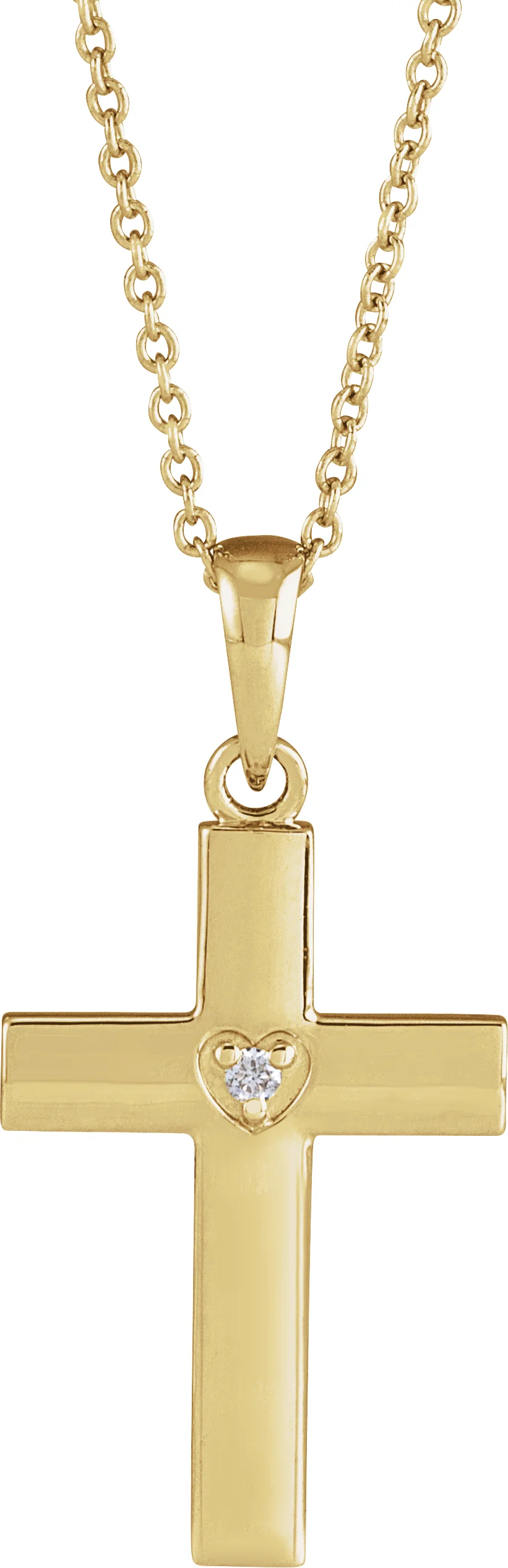 Engravable Cross Necklace