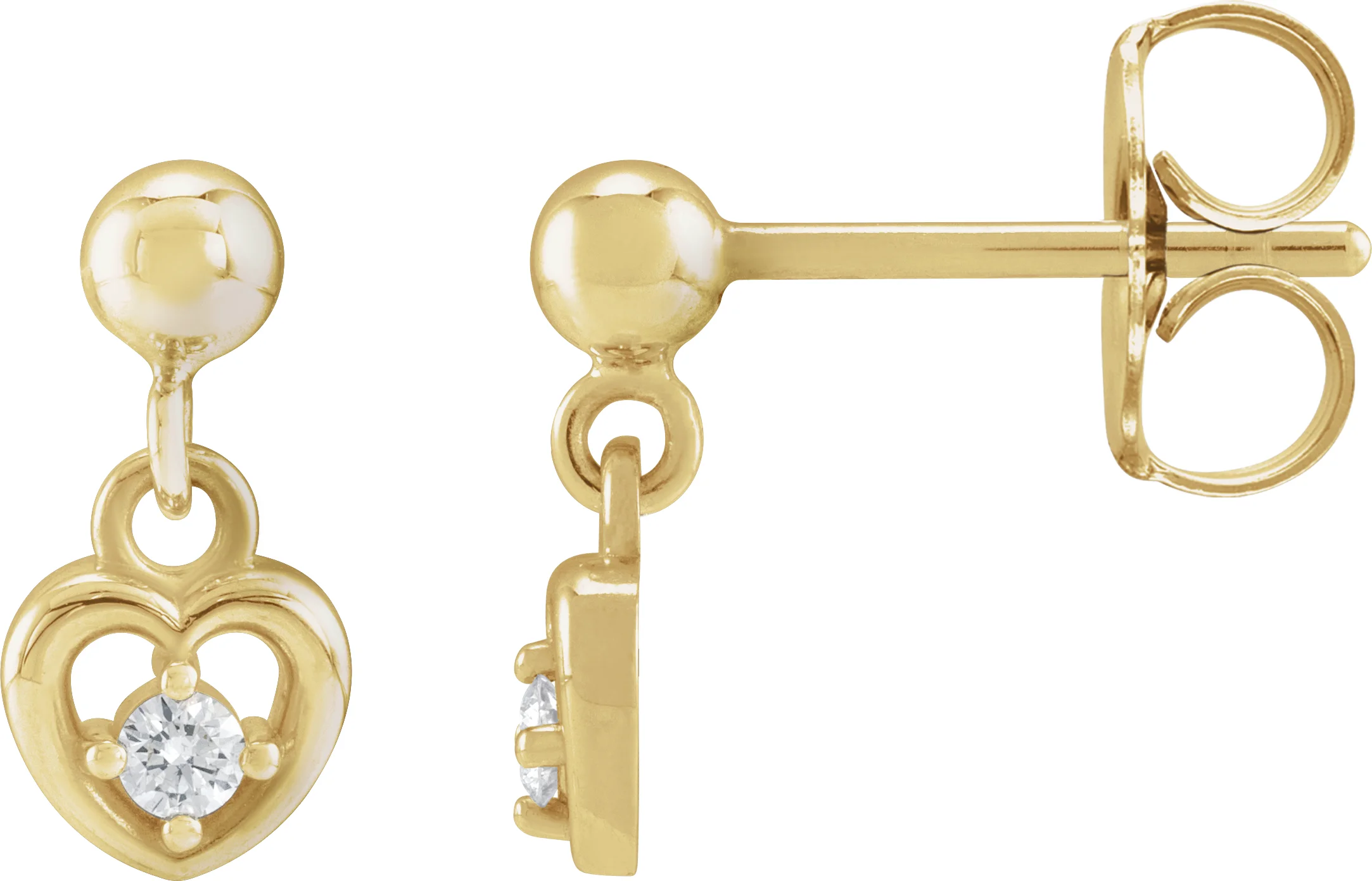 Accented Heart Earrings