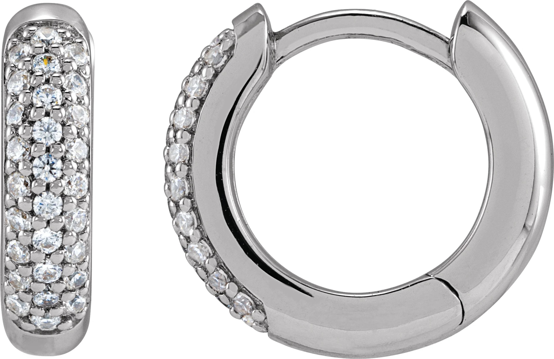 Lab-Grown Diamond Hoop Earrings