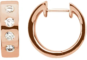 Accented Hoop Earrings