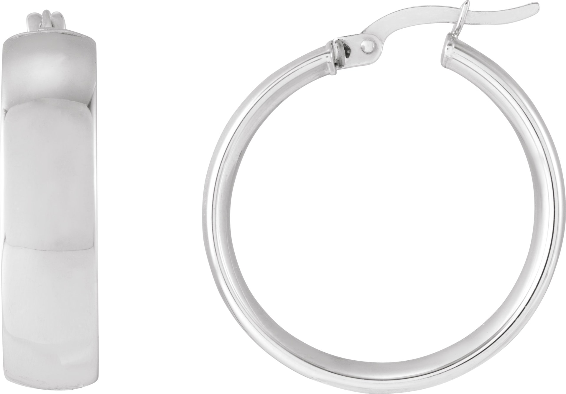 Tube Hoop Earrings