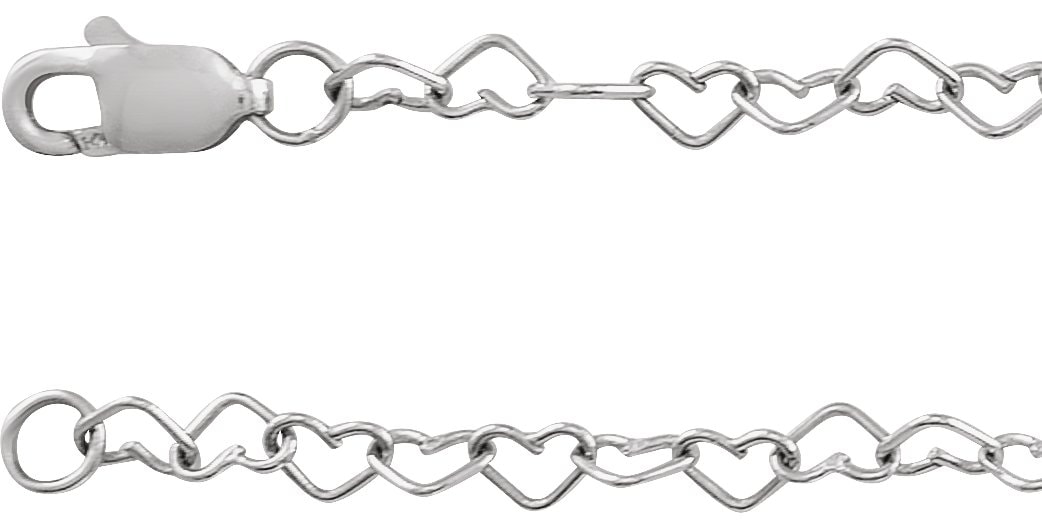 3.2 mm Heart Chain