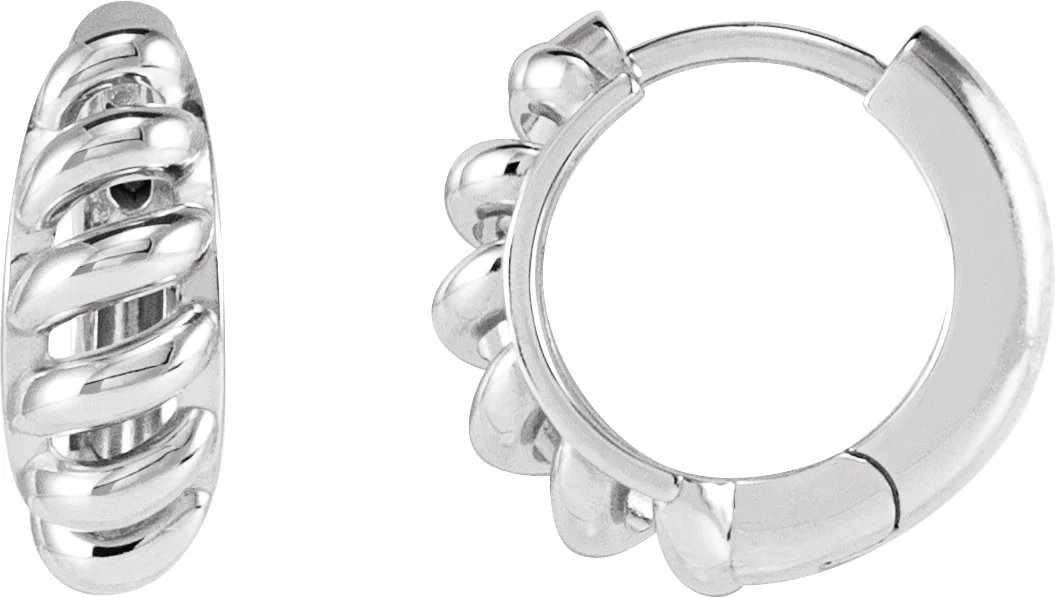 Rope Dome Hoop Earring