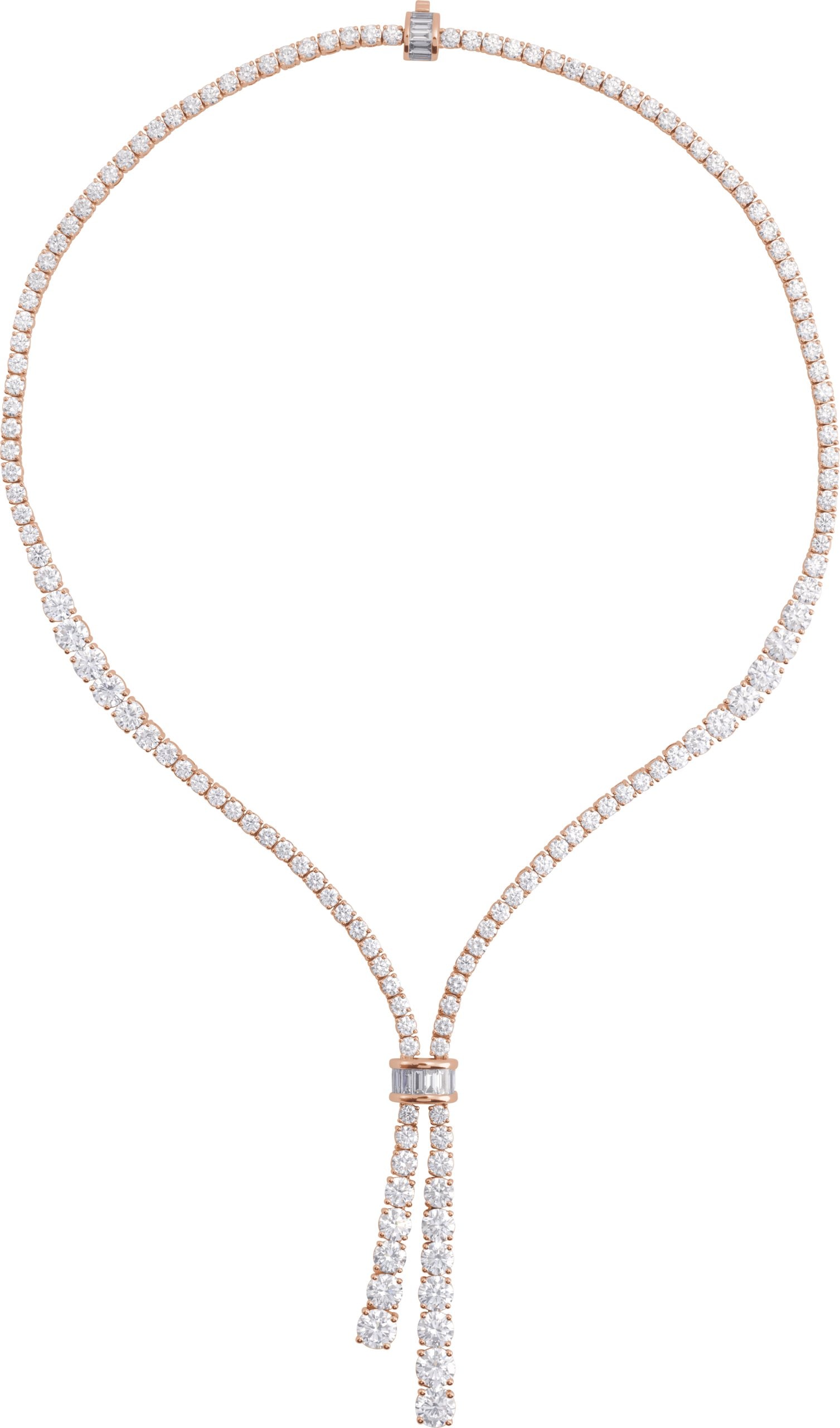Lab-Grown Diamond Line Necklace