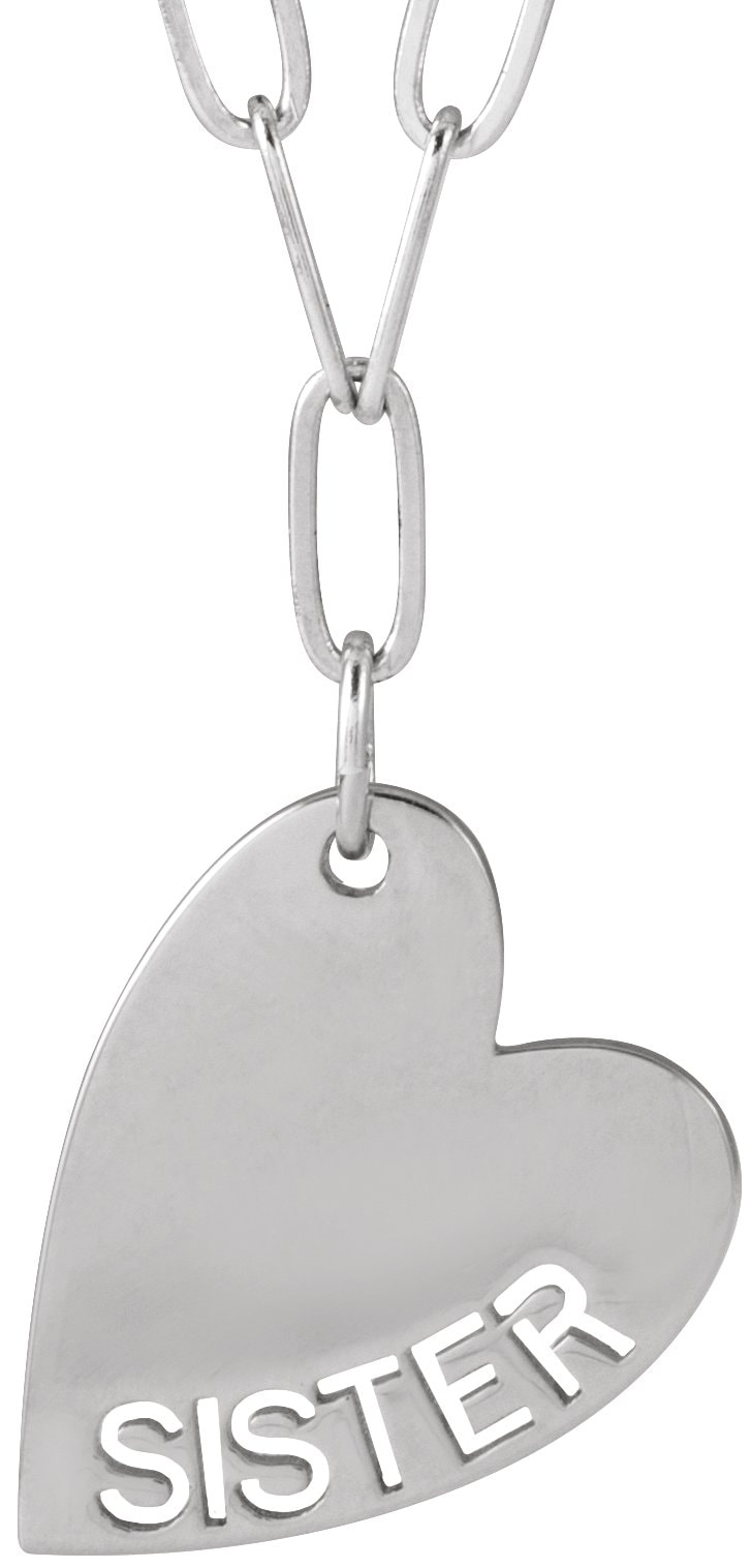 Mama or Sister Heart Necklace or Pendant