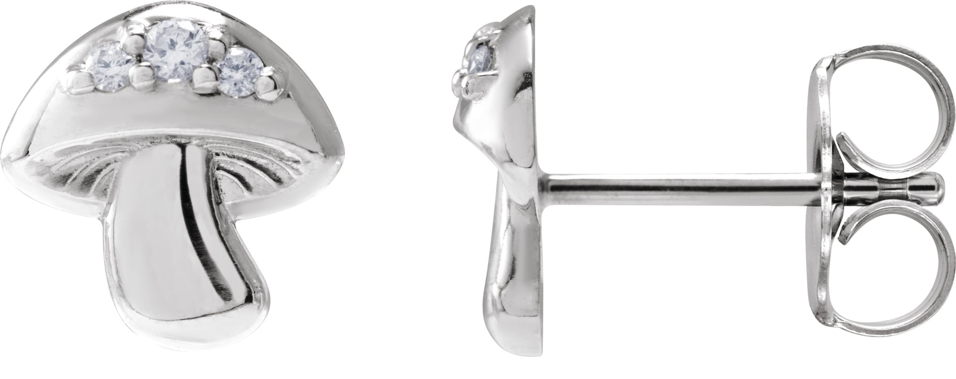 Mushroom Stud Earrings