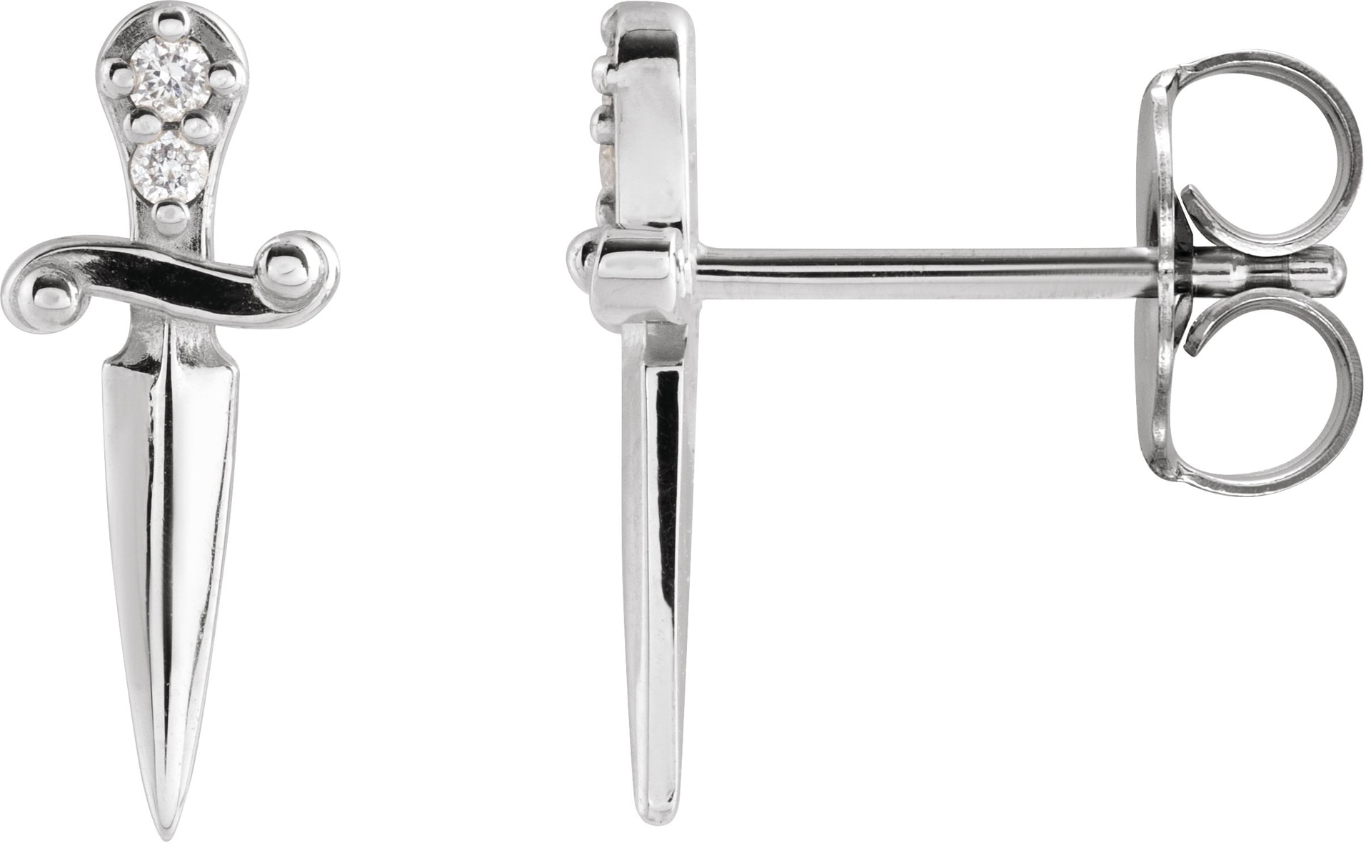 Accented Dagger Earrings