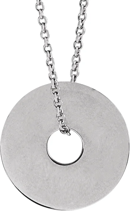 Engravable Washer Necklace