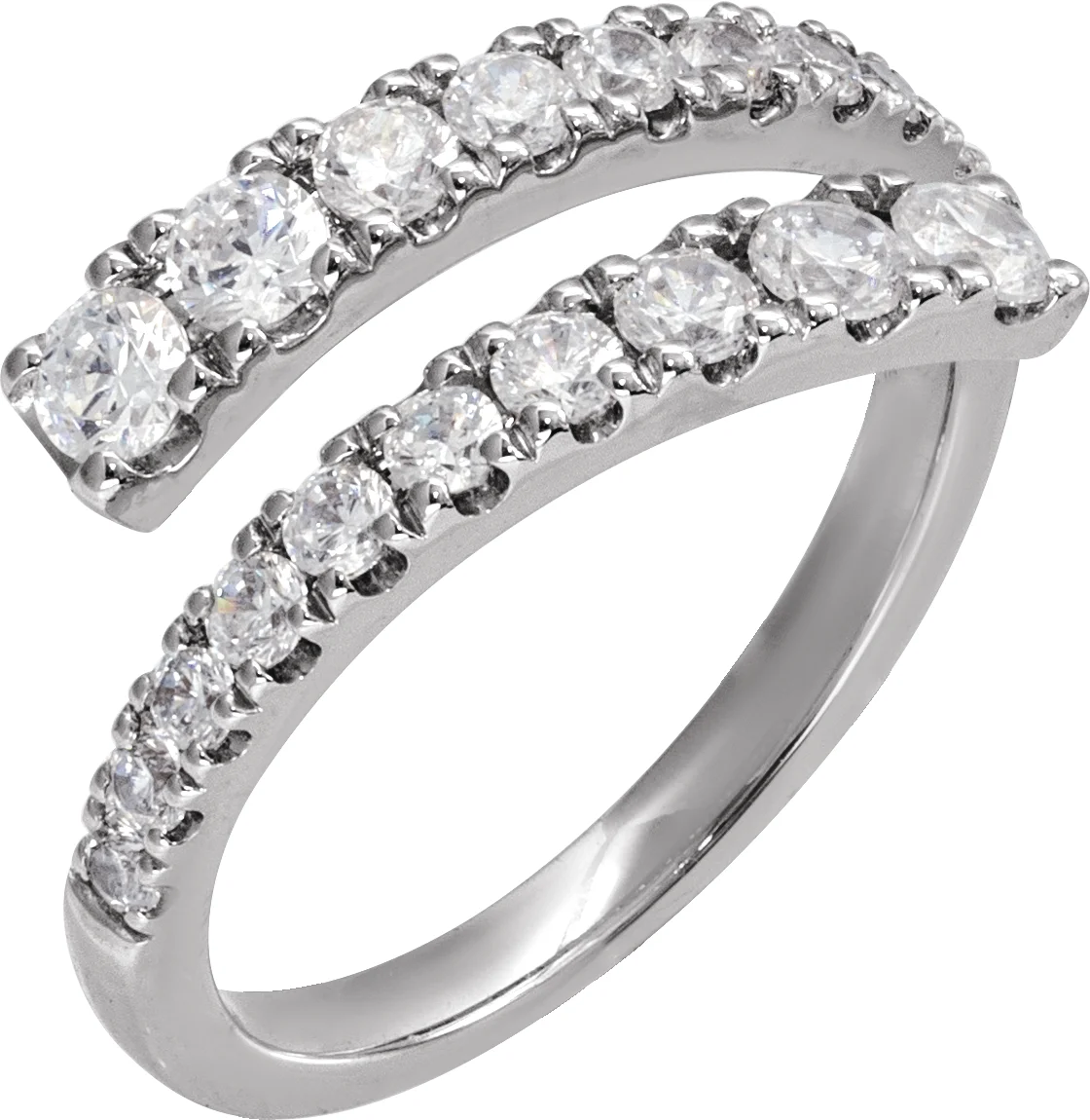 Lab-Grown Diamond Bypass Ring