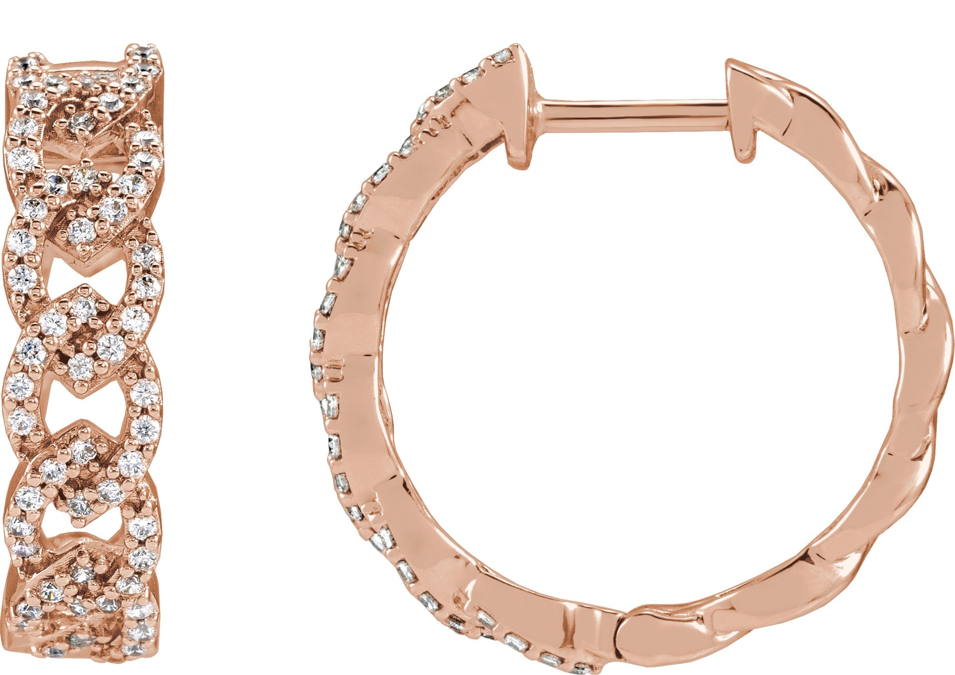 Lab-Grown Diamond Hoop Earrings