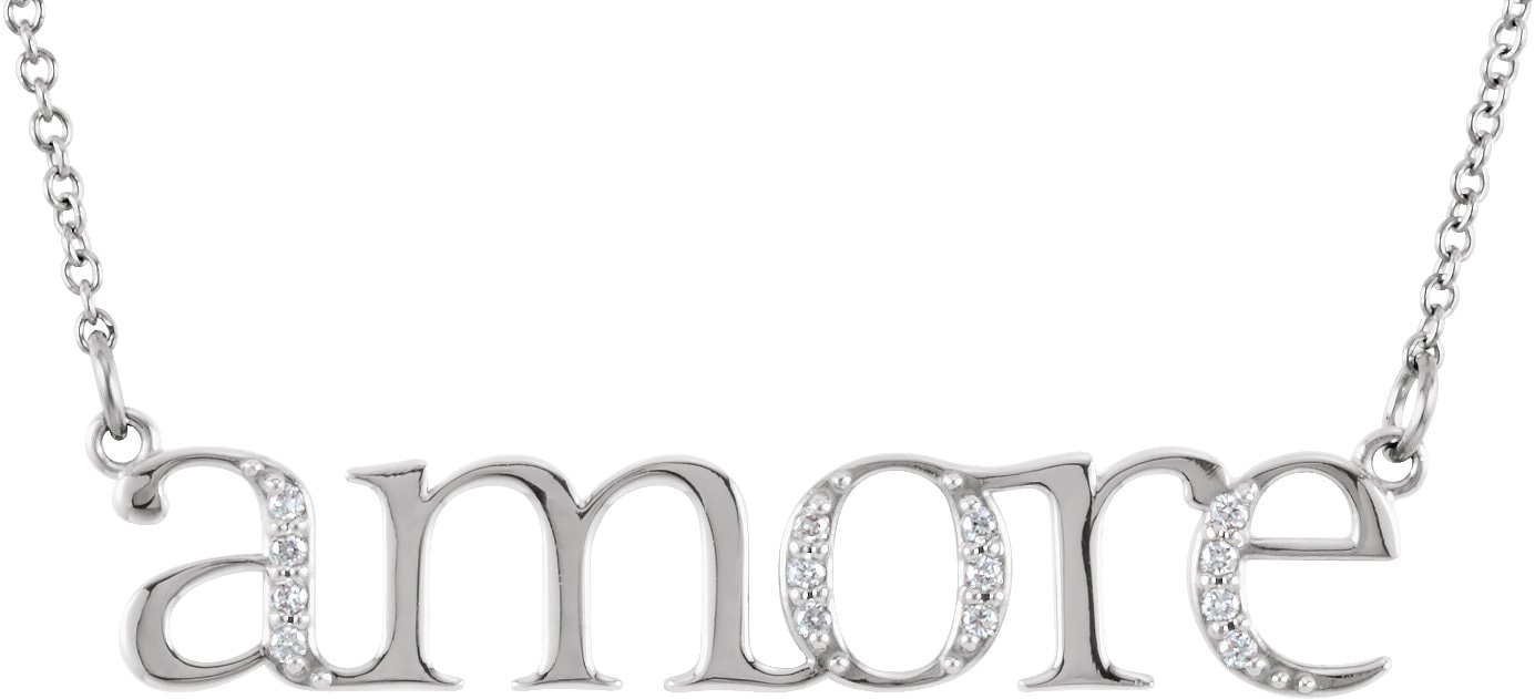 Accented Amore Necklace or Center