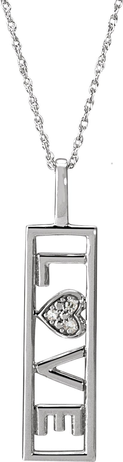 Accented Love Necklace