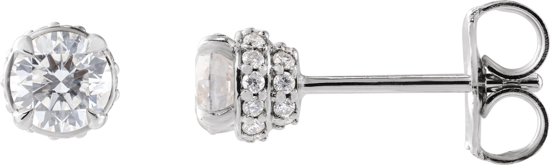 Hidden Halo-Style Earrings