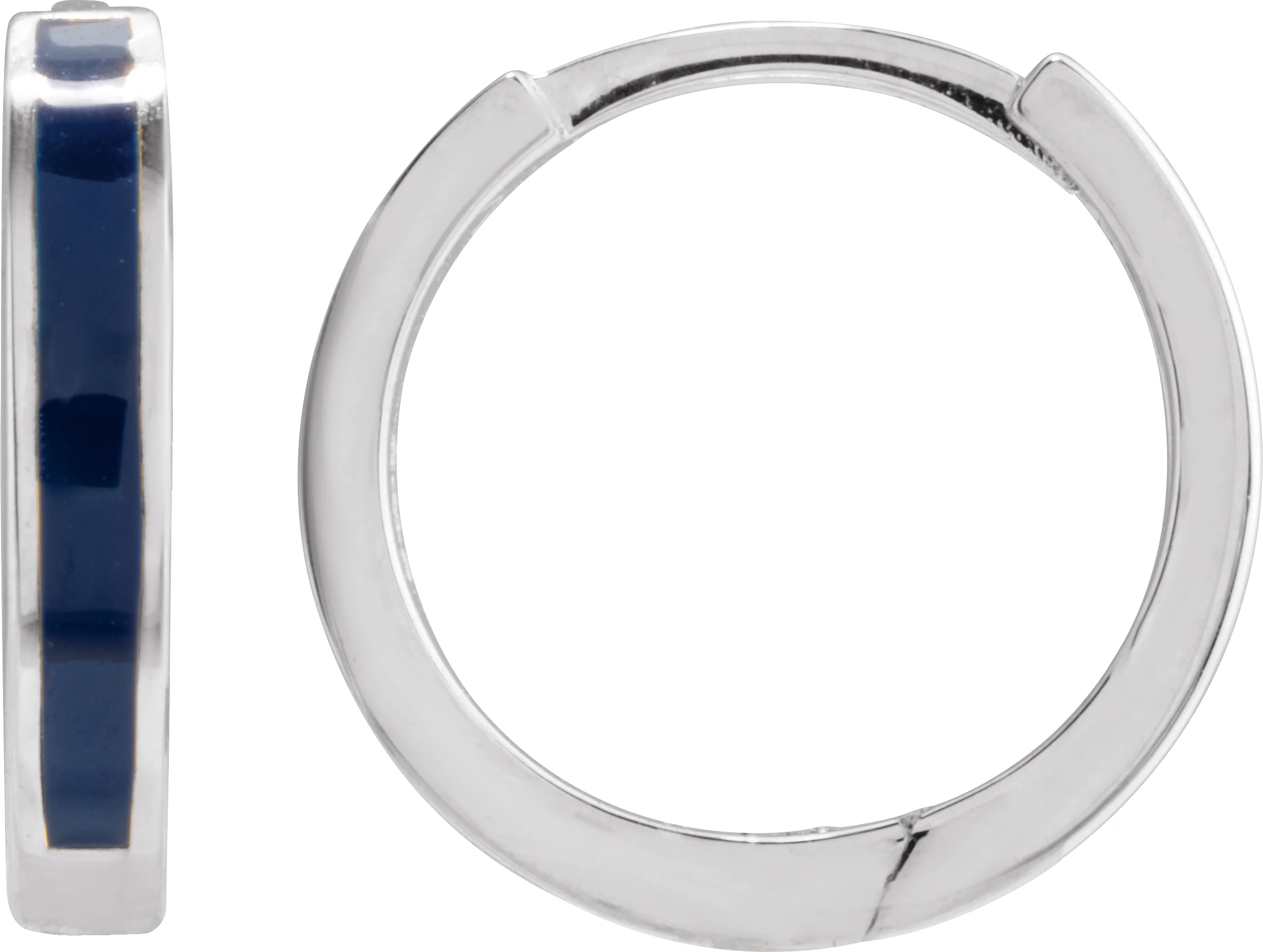 Enamel Hoop Earrings
