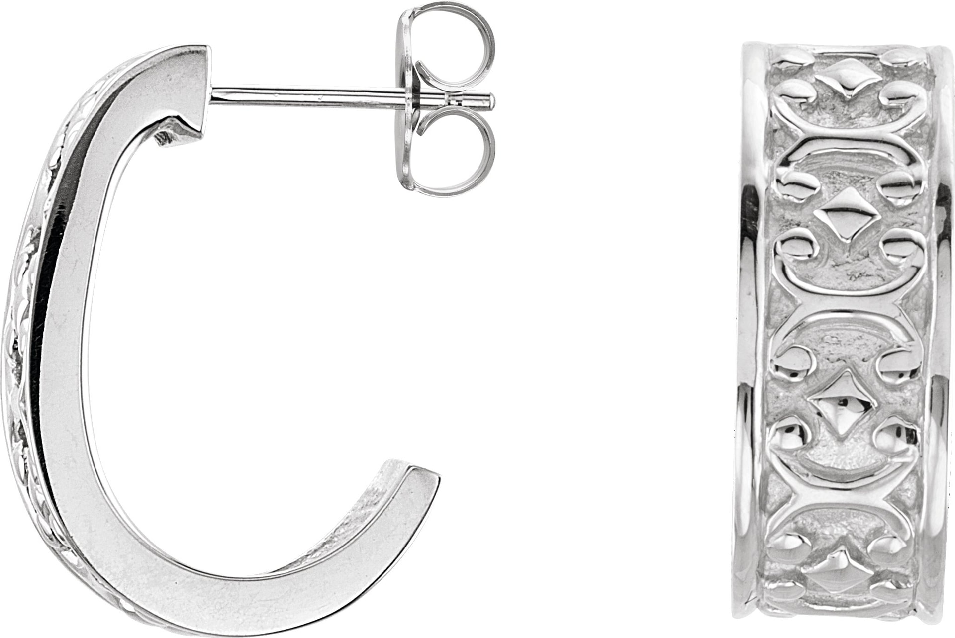 J-Hoop Earrings