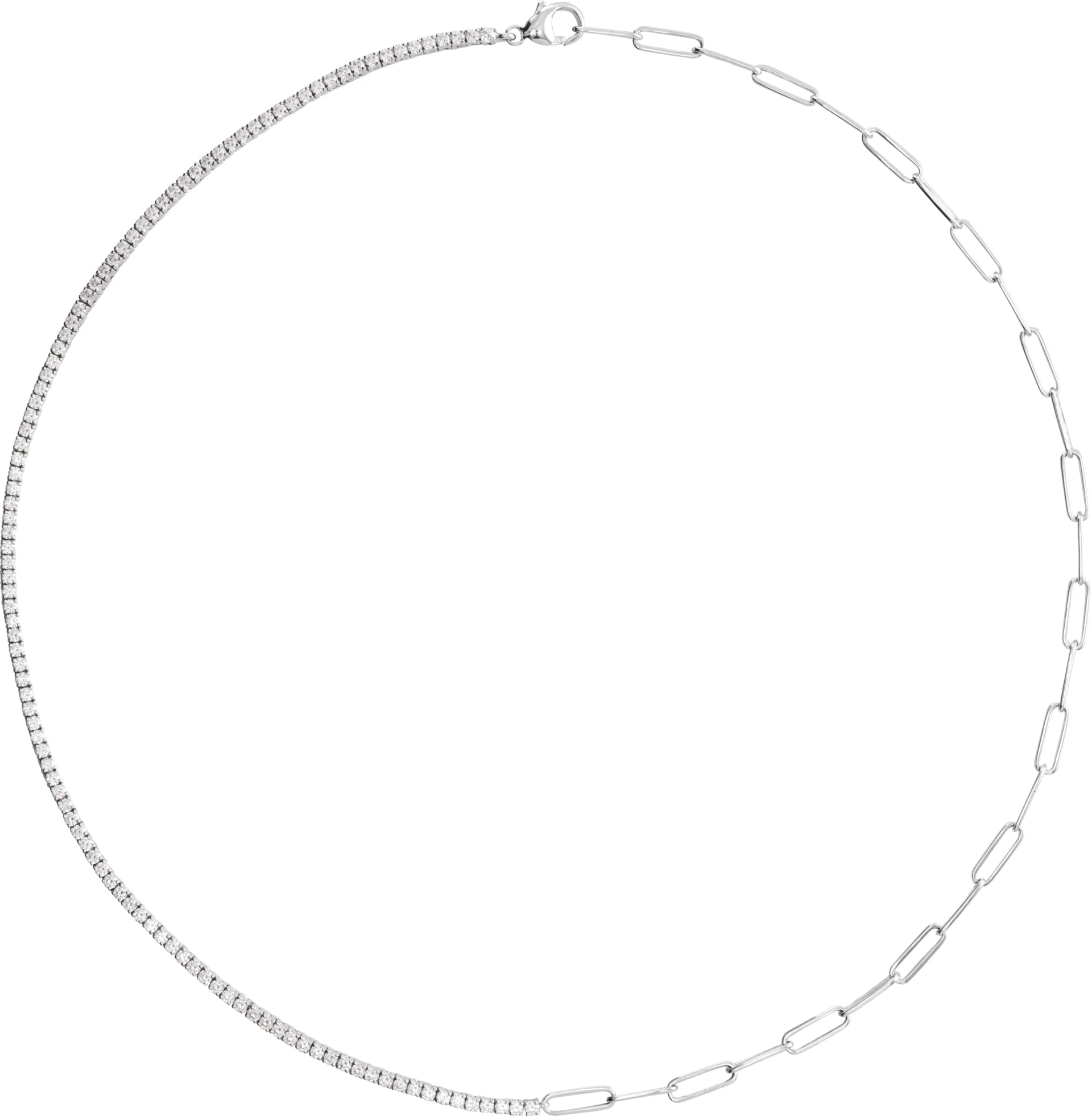 Lab-Grown Diamond Line Necklace