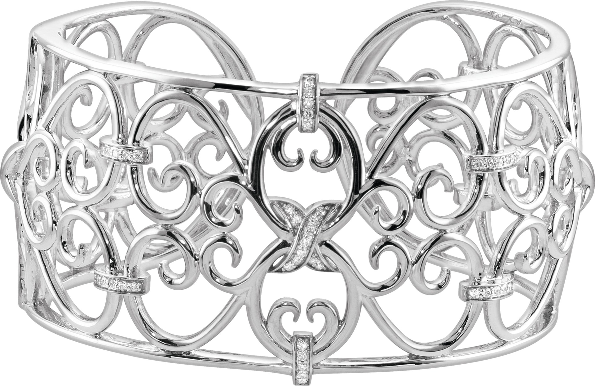 Filigree Scroll Cuff Bracelet