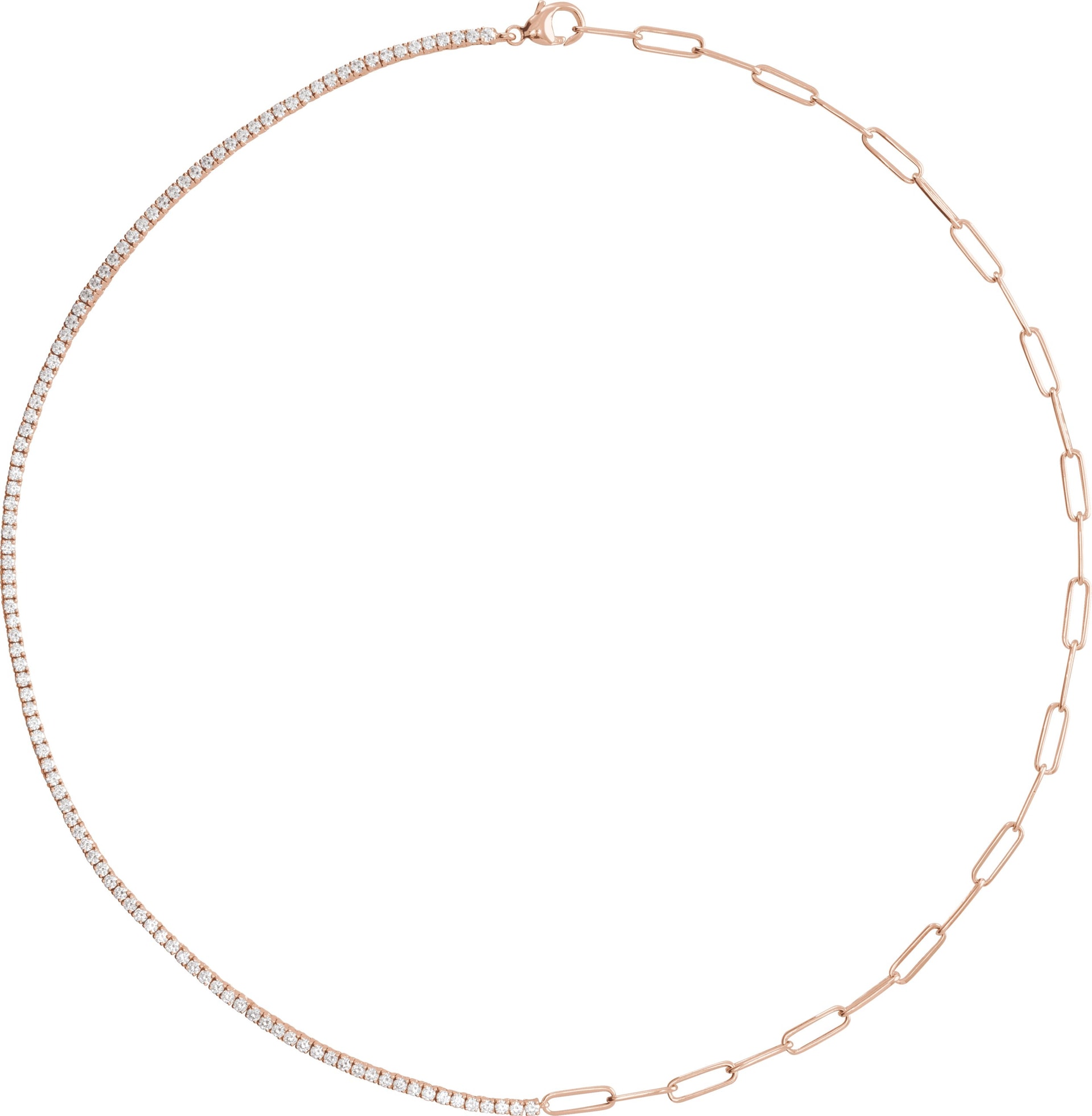 Lab-Grown Diamond Line Necklace