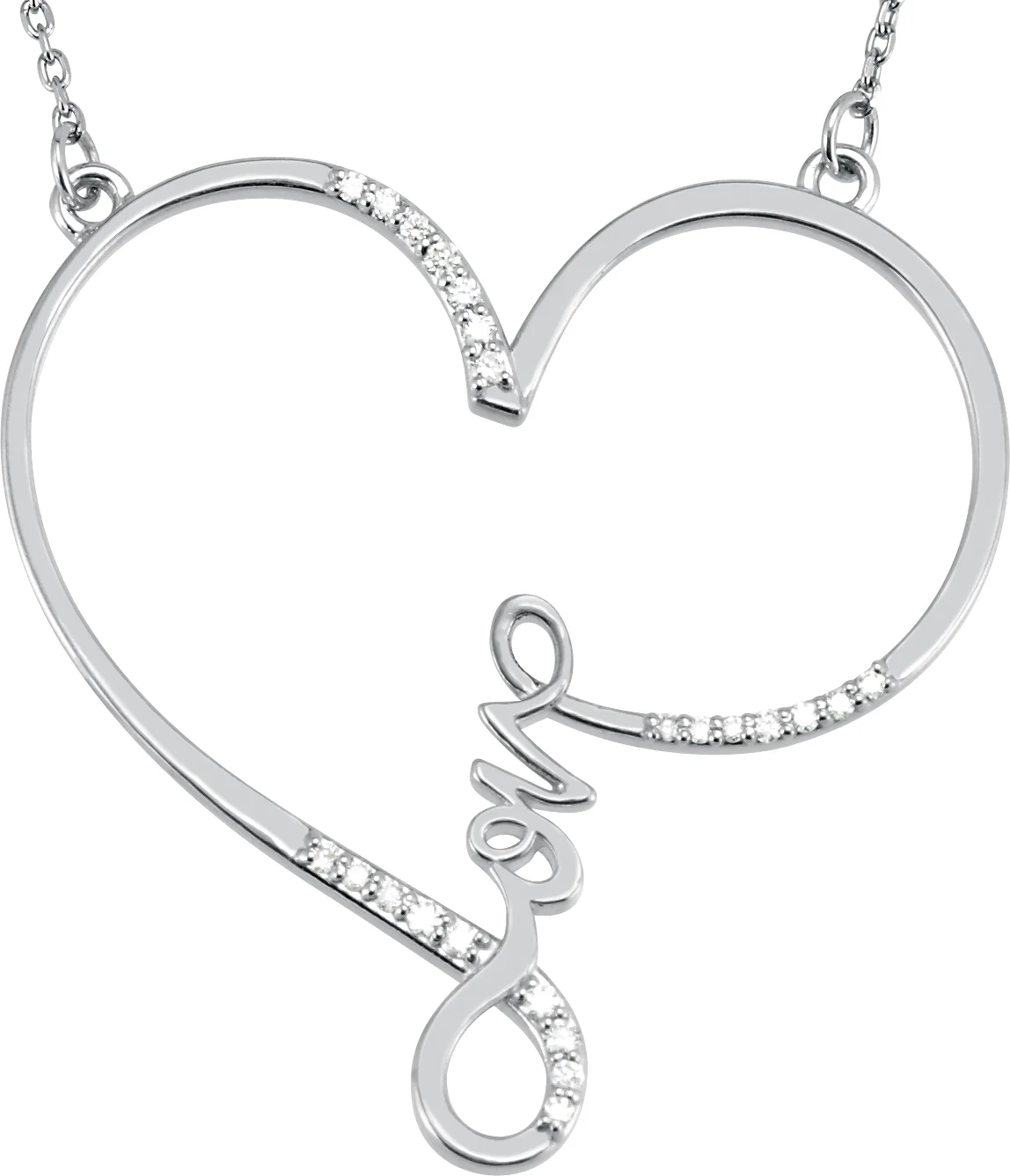 Infinity-Inspired Love Heart Necklace