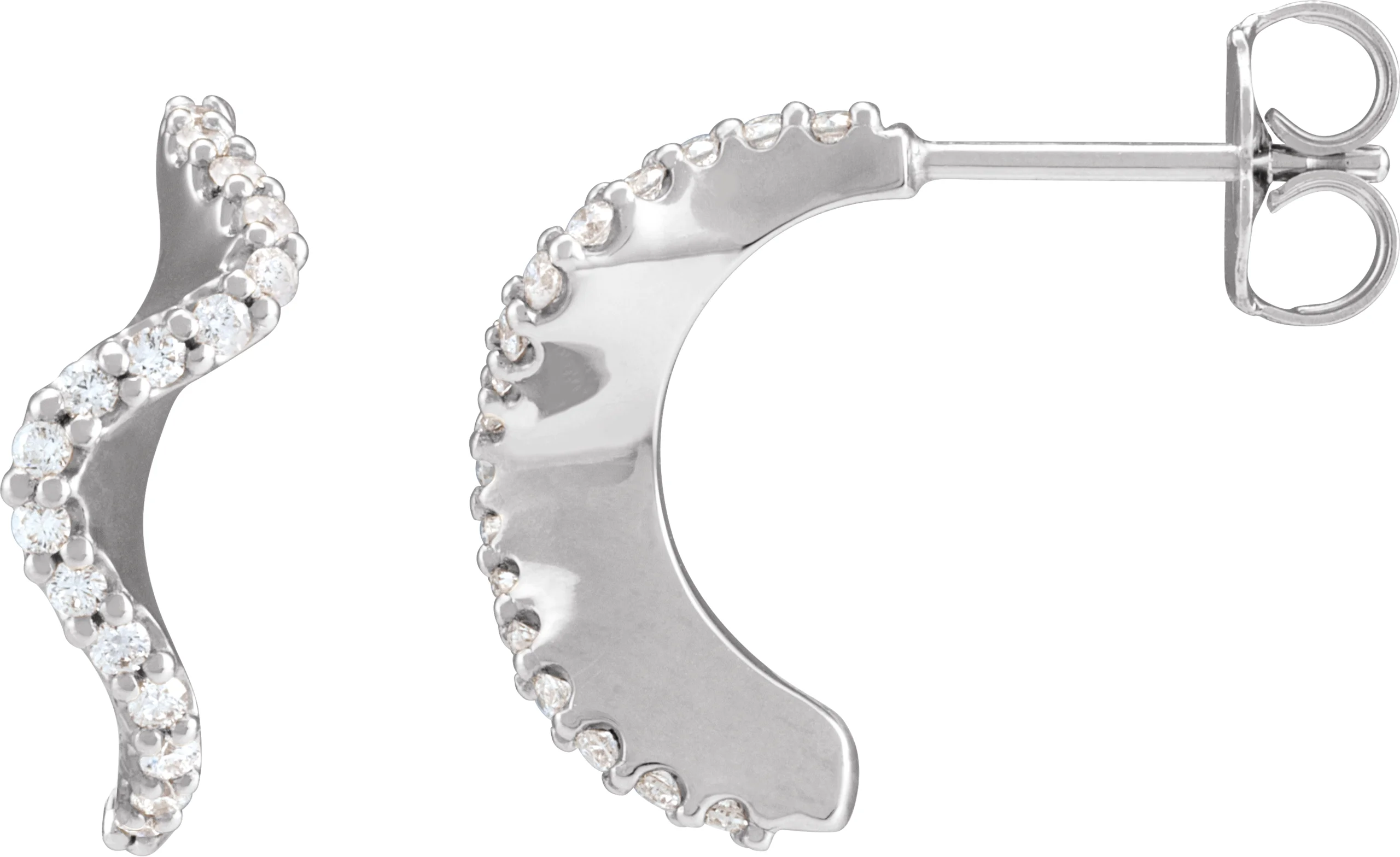 Accented Hoop Earrings