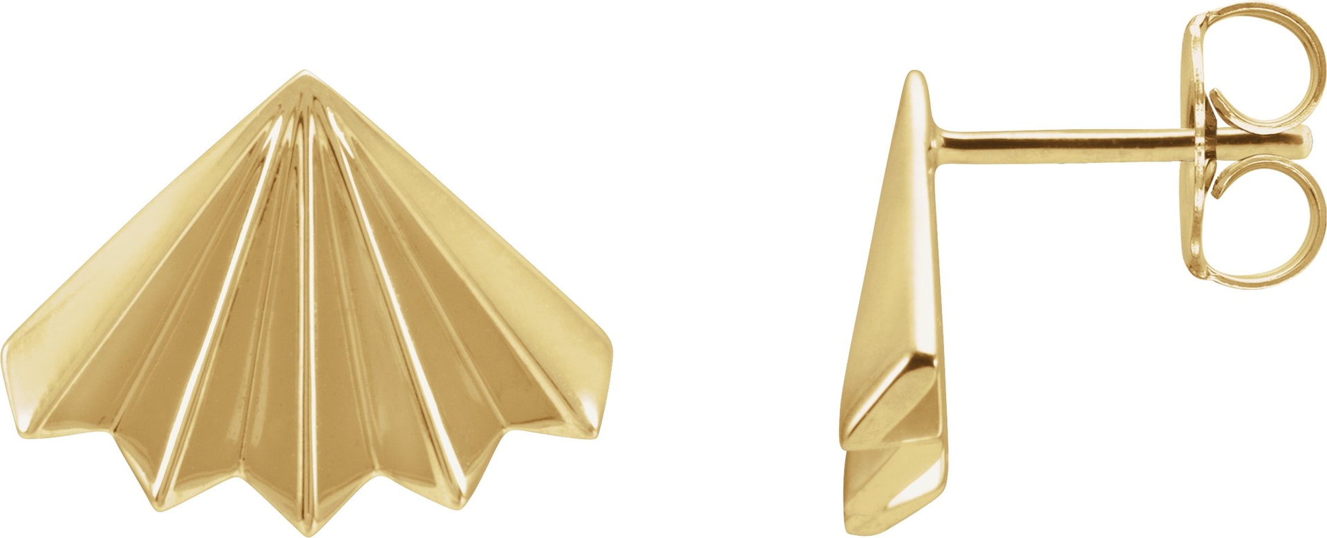 Fan Stud Earrings
