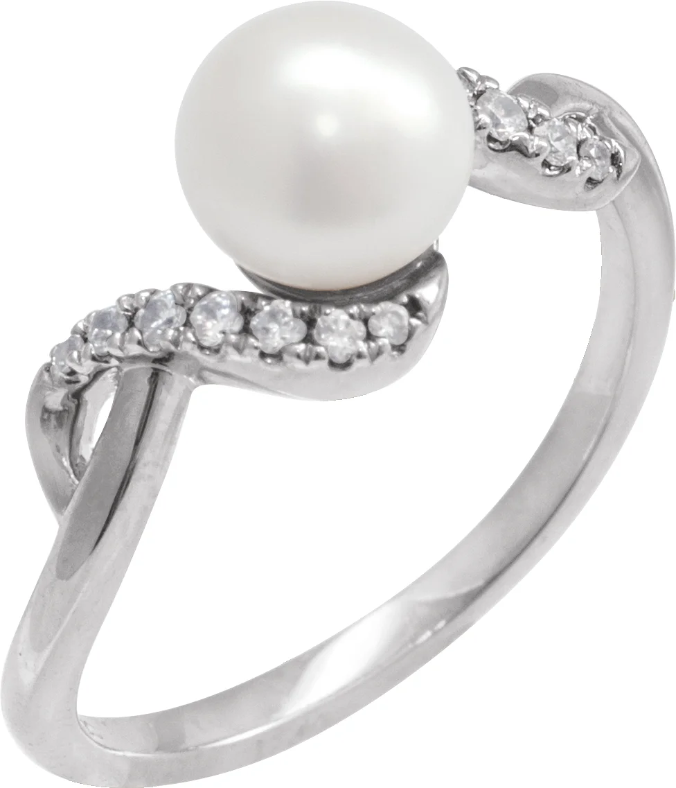 Accented Pearl Ring