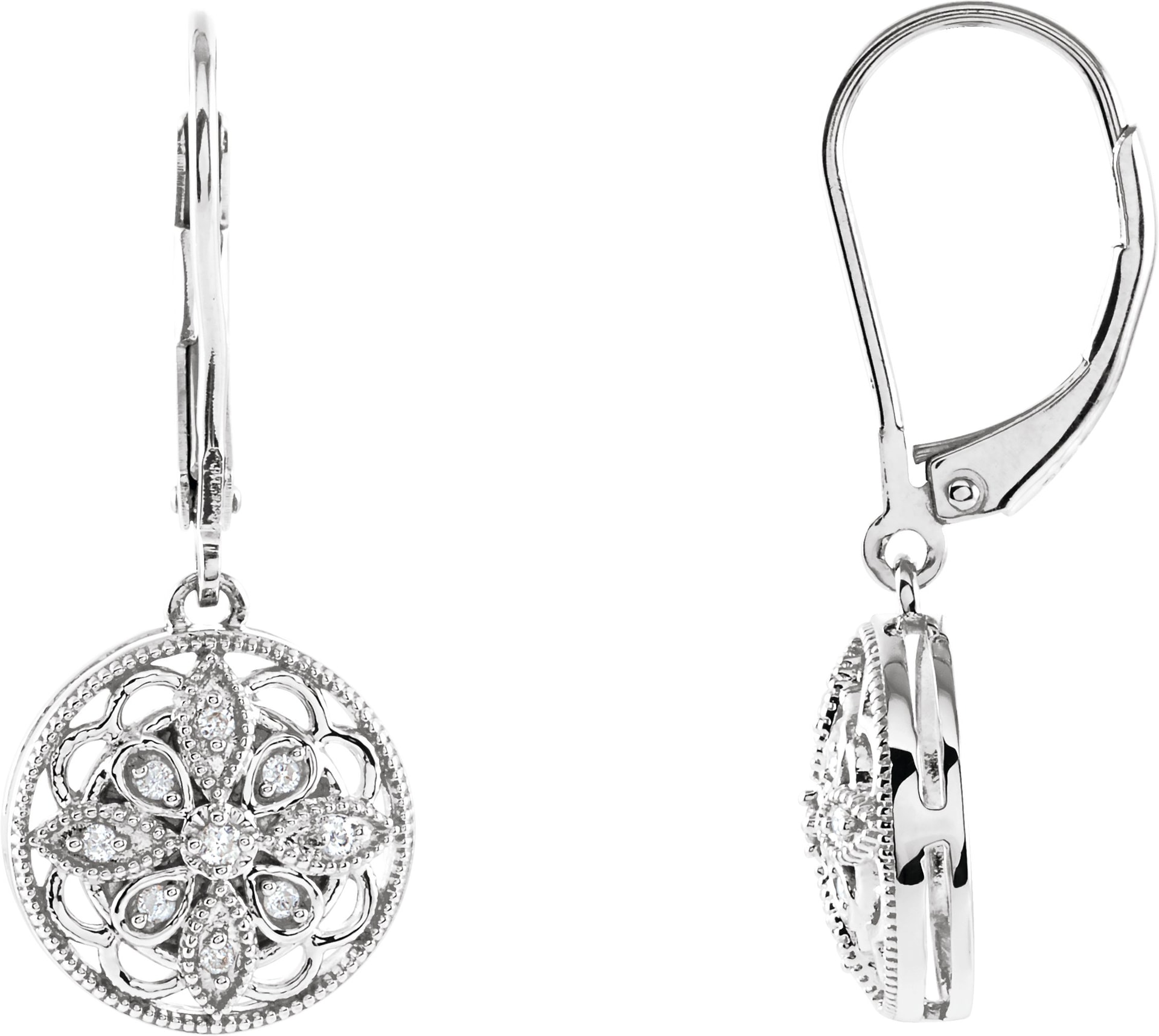 Granulated Filigree Earrings