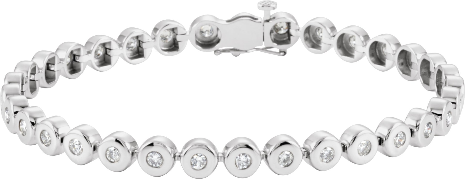 Bezel-Set Line Bracelet or Link