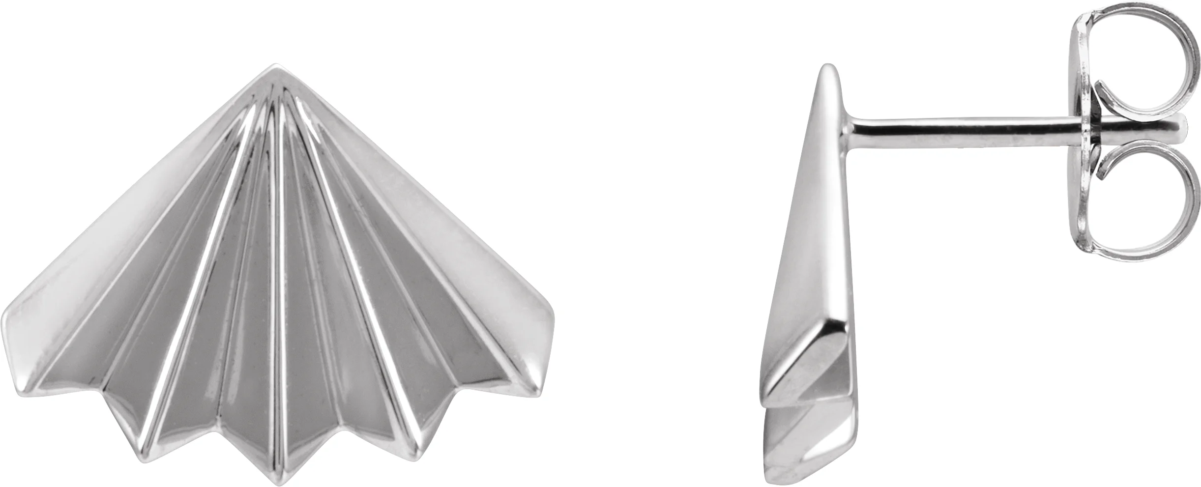 Fan Stud Earrings