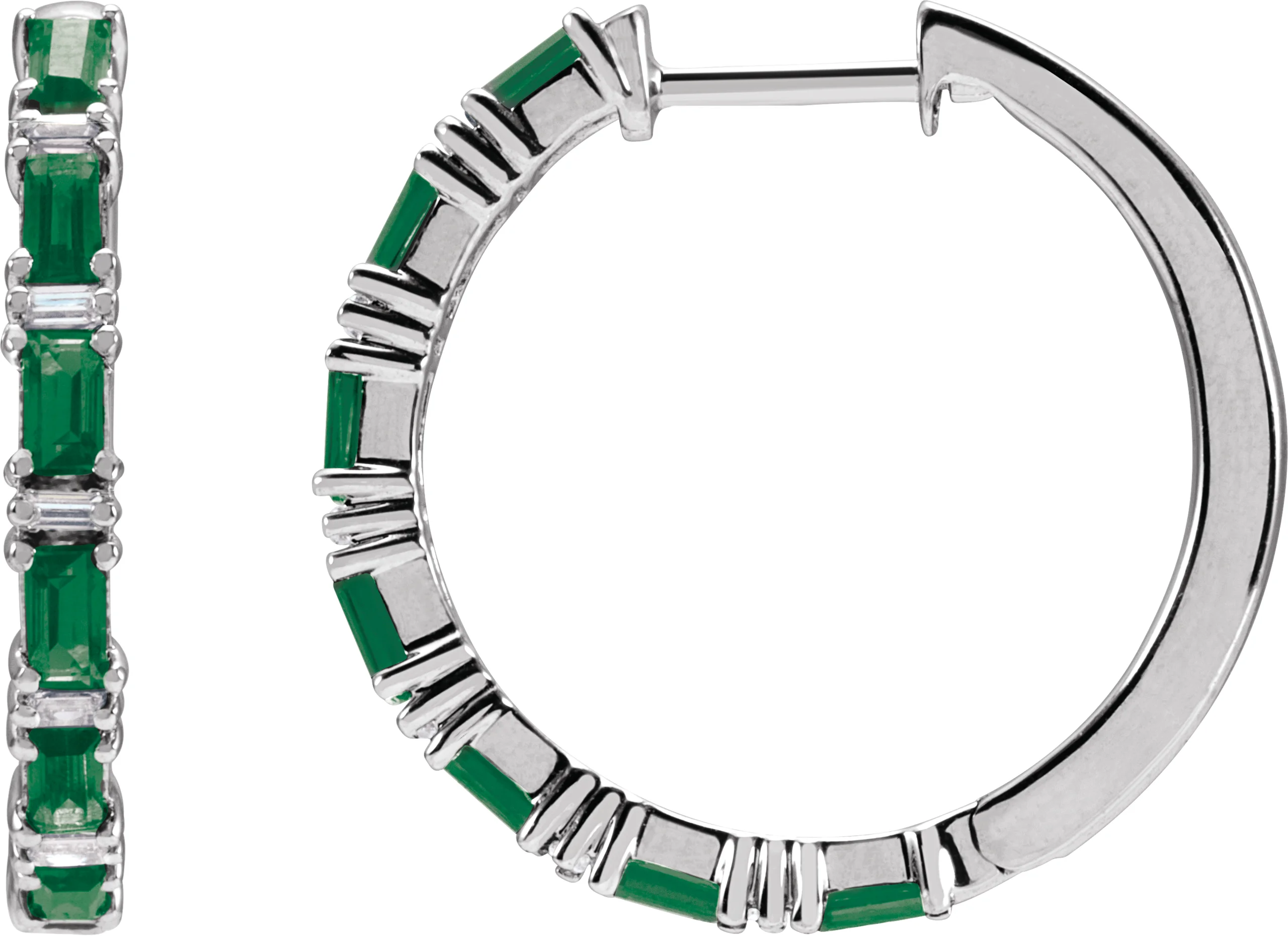 Accented Hoop Earrings