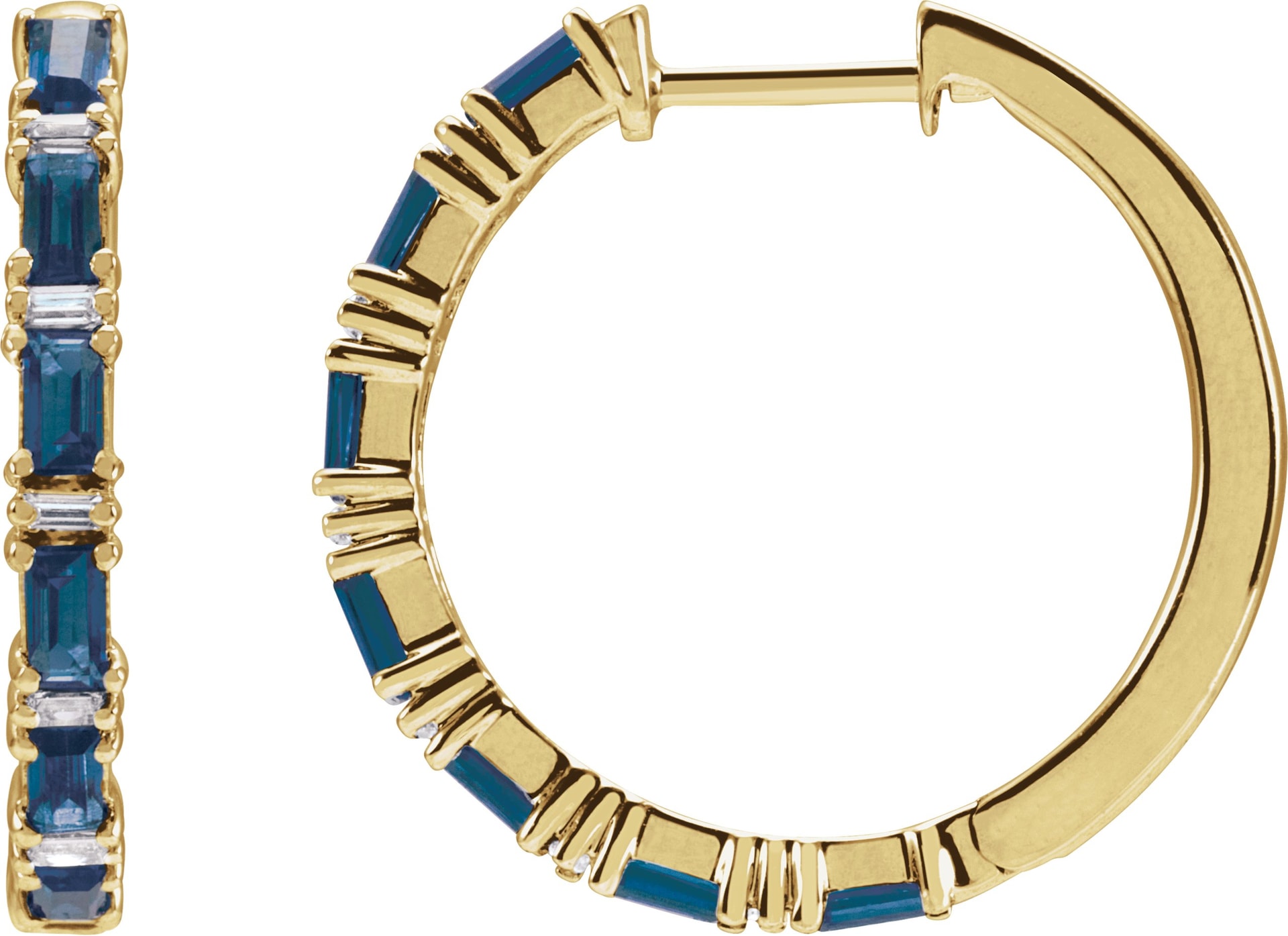 Accented Hoop Earrings