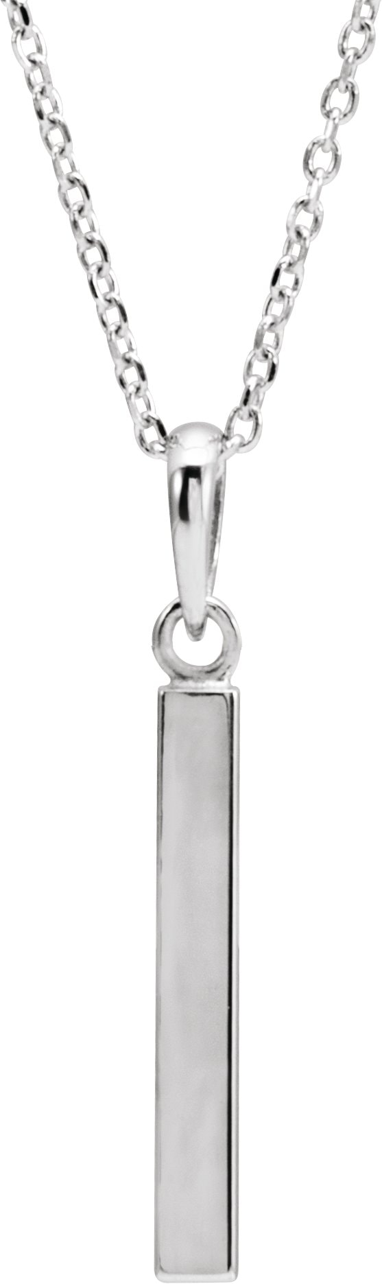 Engravable Bar Necklace or Pendant