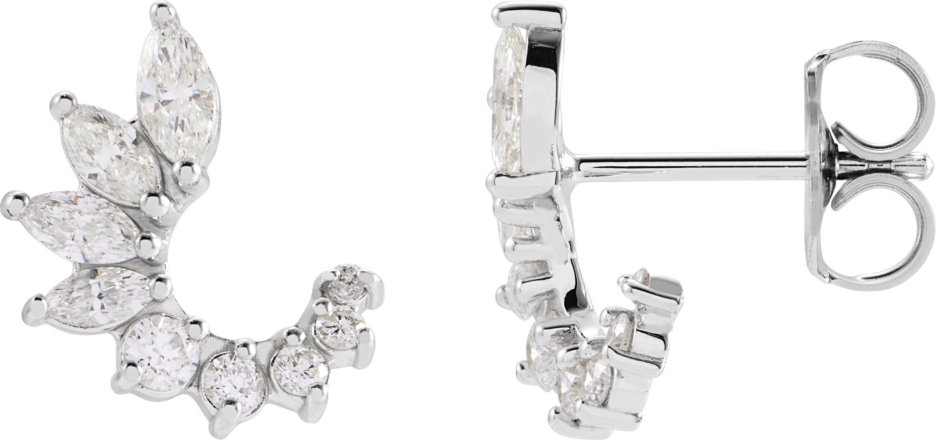 Accented Front-Back Earrings