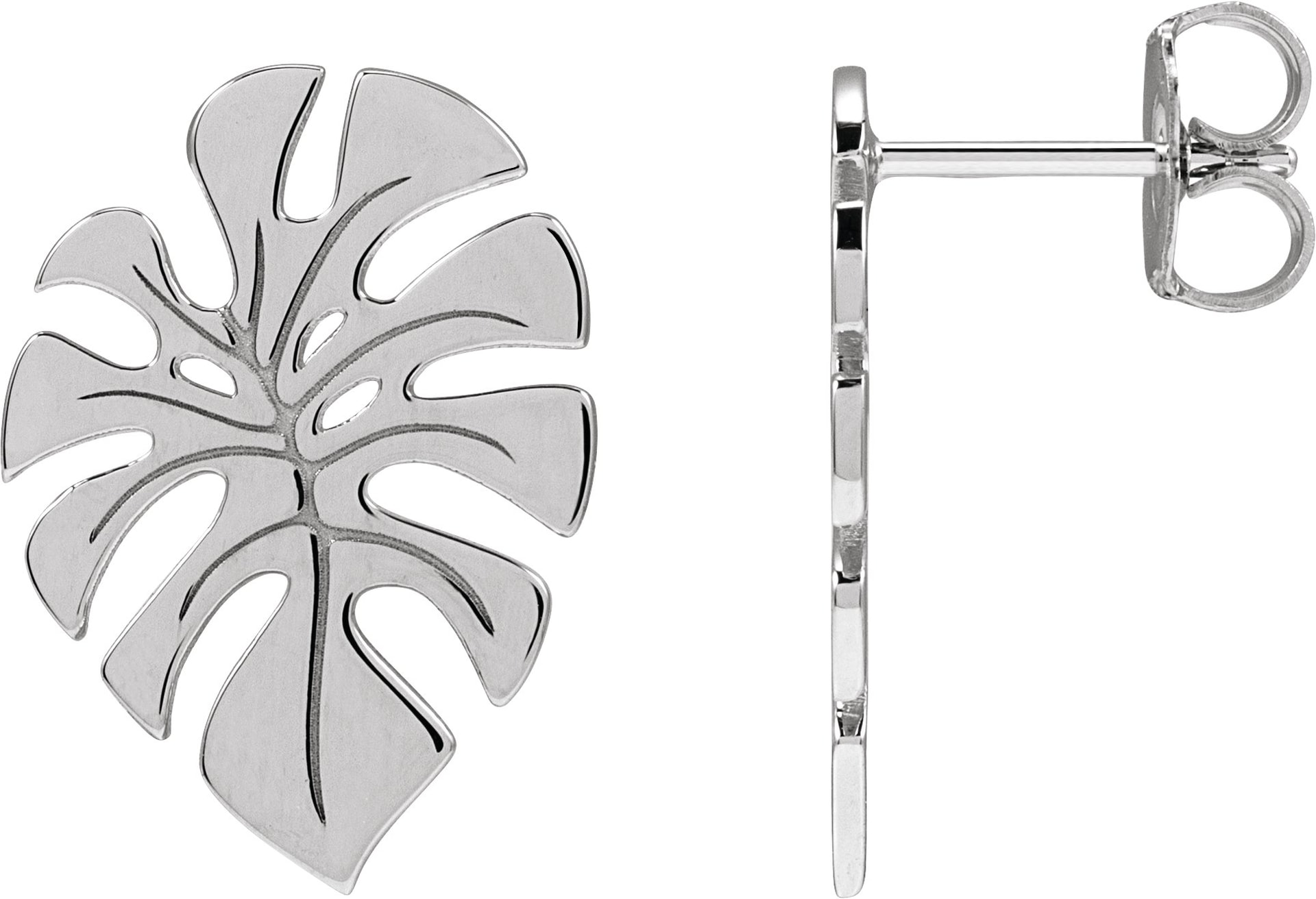 Monstera Leaf Earrings
