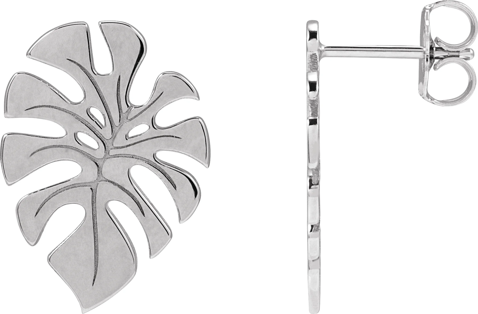 Monstera Leaf Earrings
