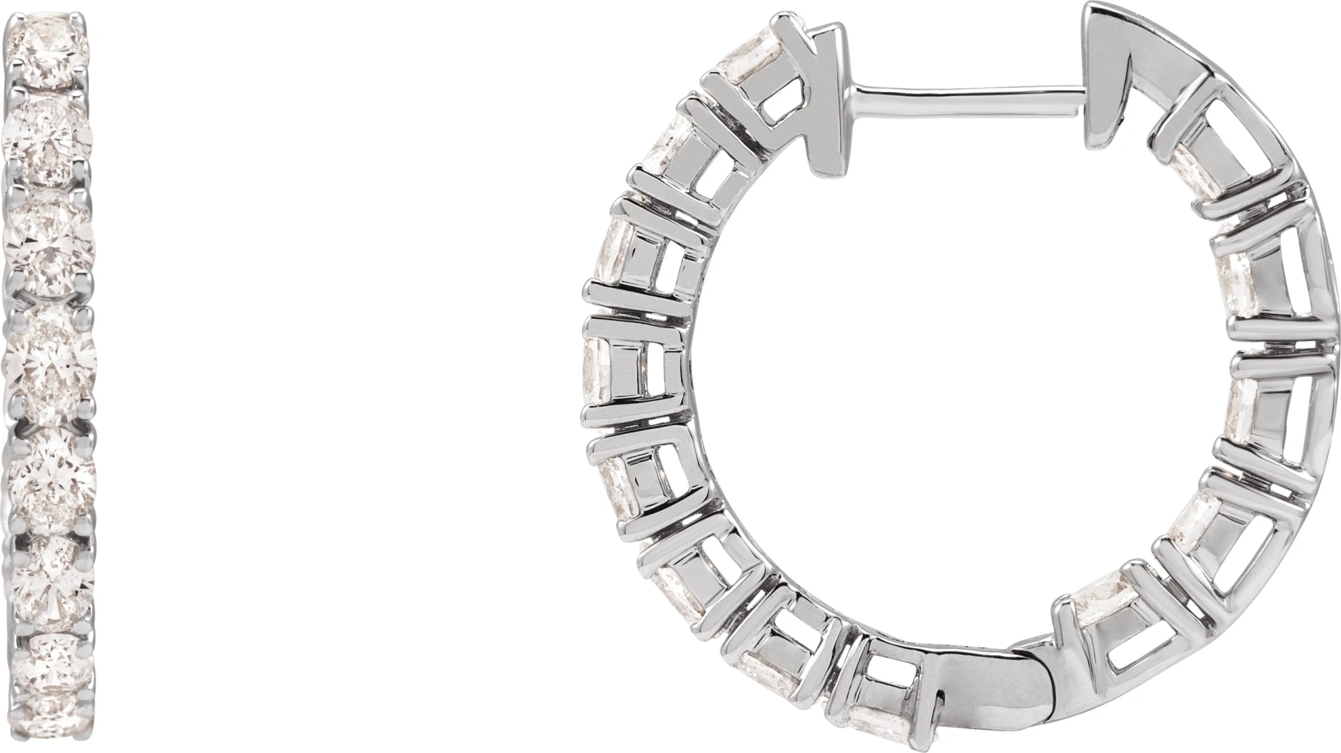 Inside-Outside Hoop Earrings