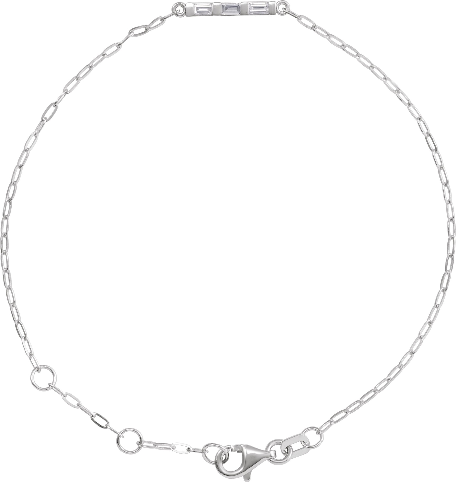 Accented Bar Link Bracelet