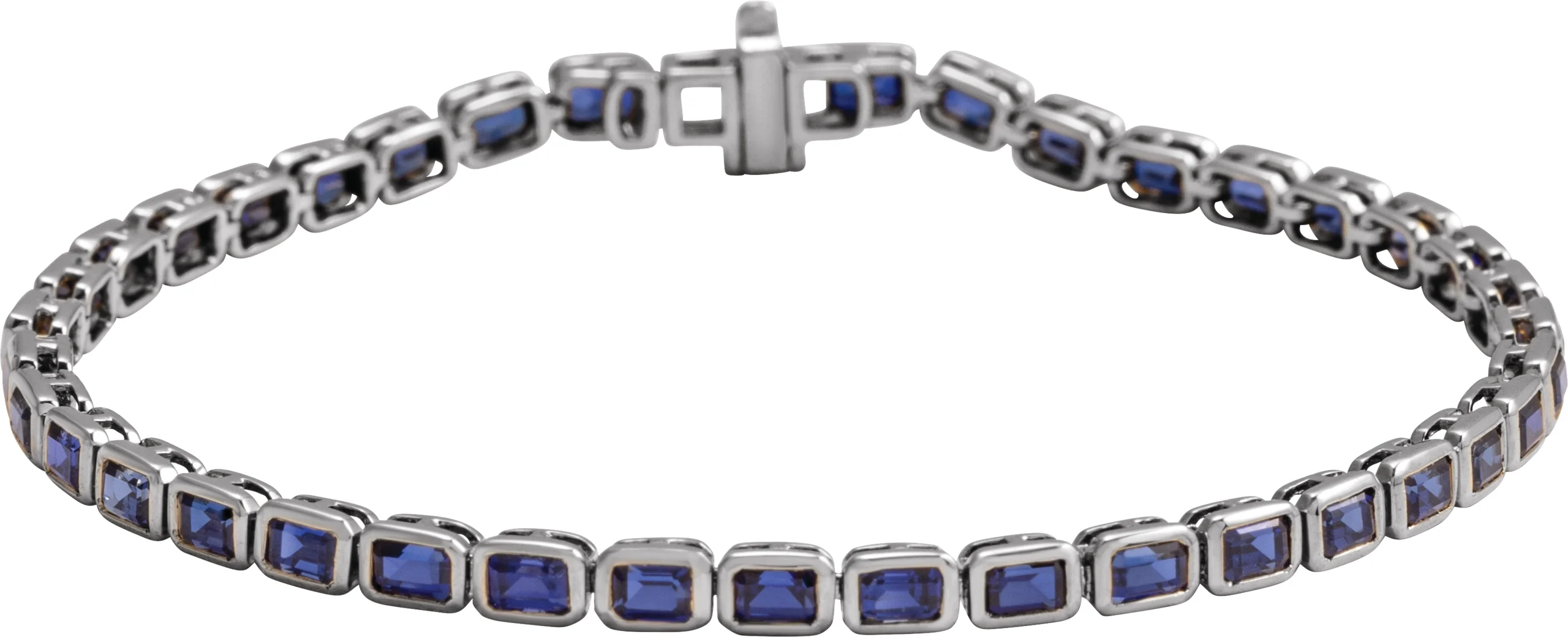 Bezel-Set Line Bracelet