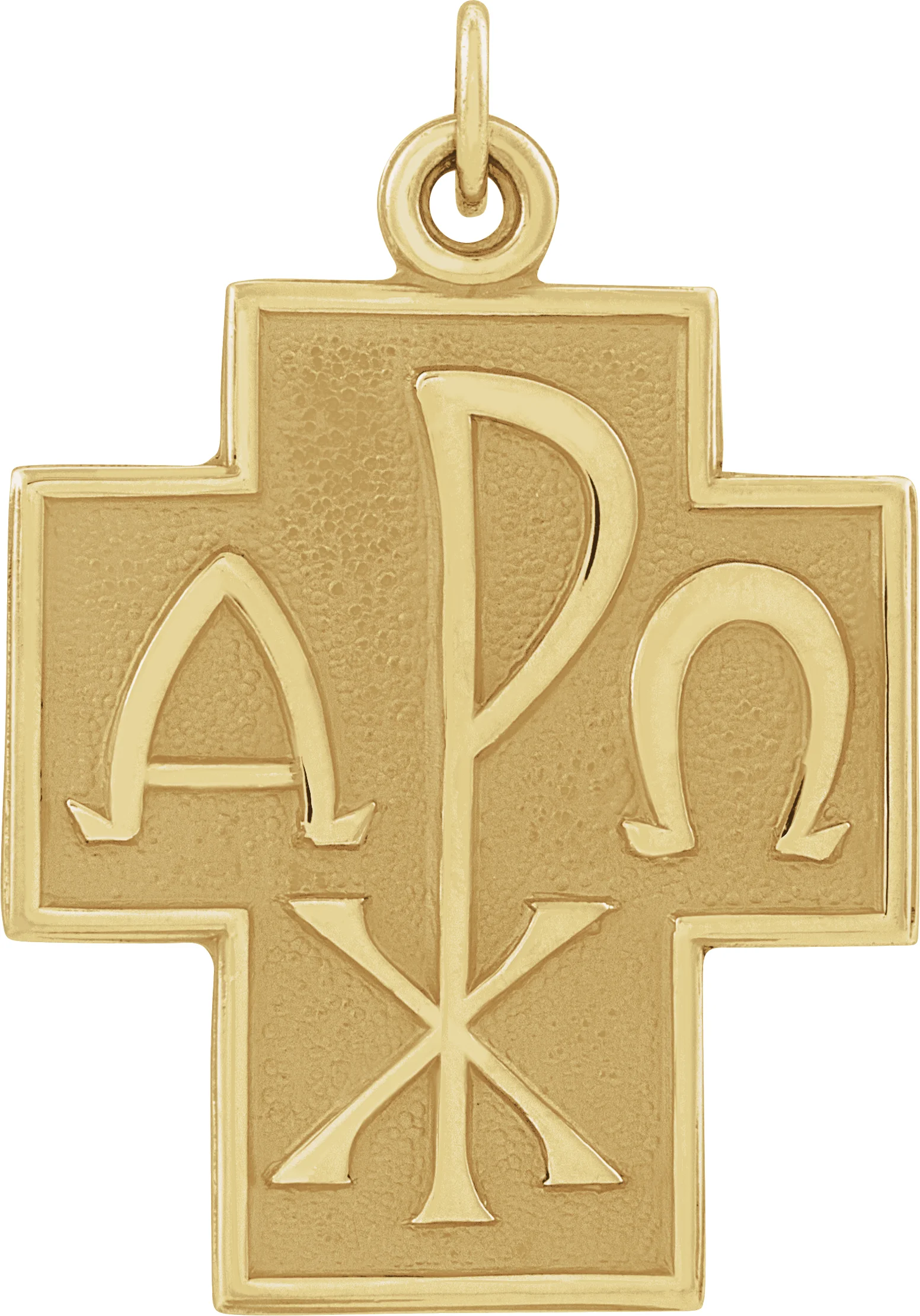 Alpha Omega Cross Pendant
