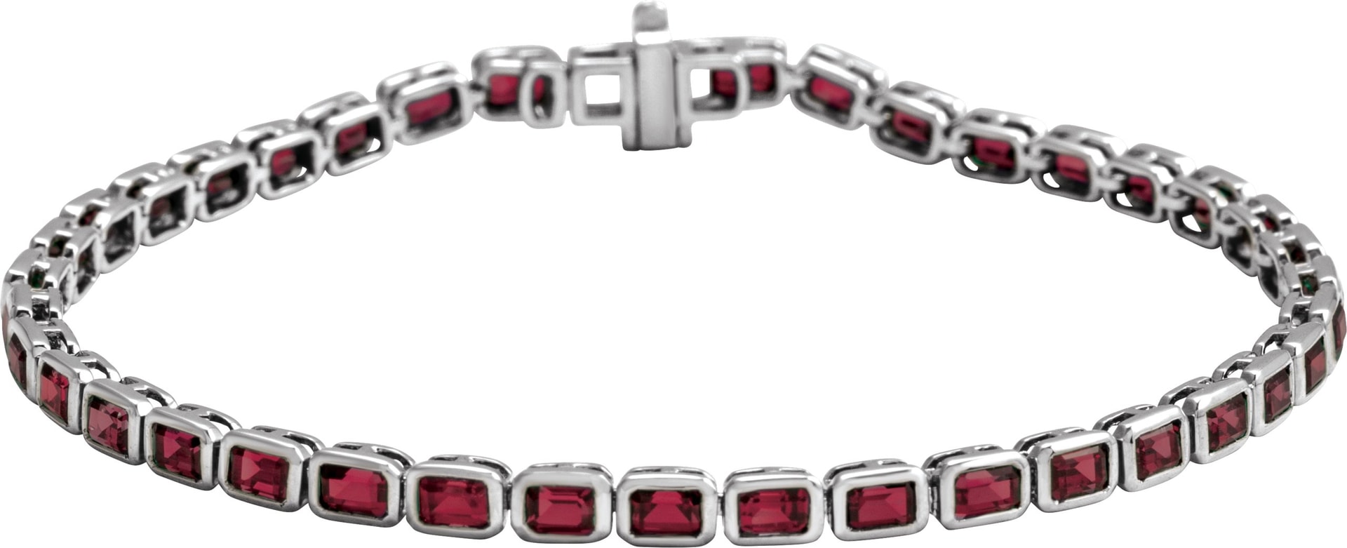 Bezel-Set Line Bracelet
