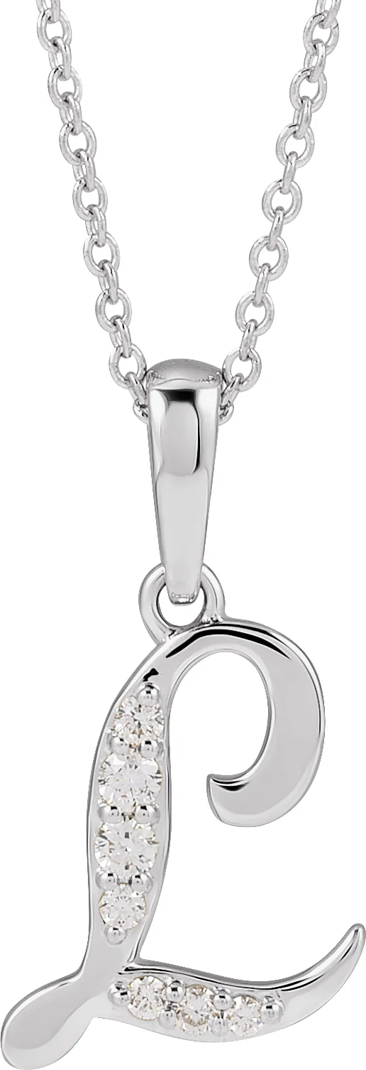 Accented Initial Necklace