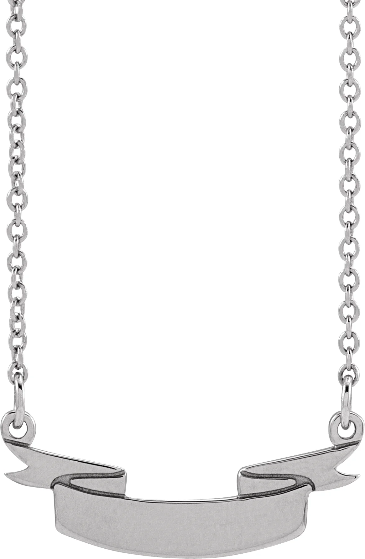 Engravable Ribbon Necklace