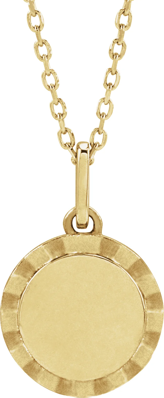 Engravable Sunburst Necklace