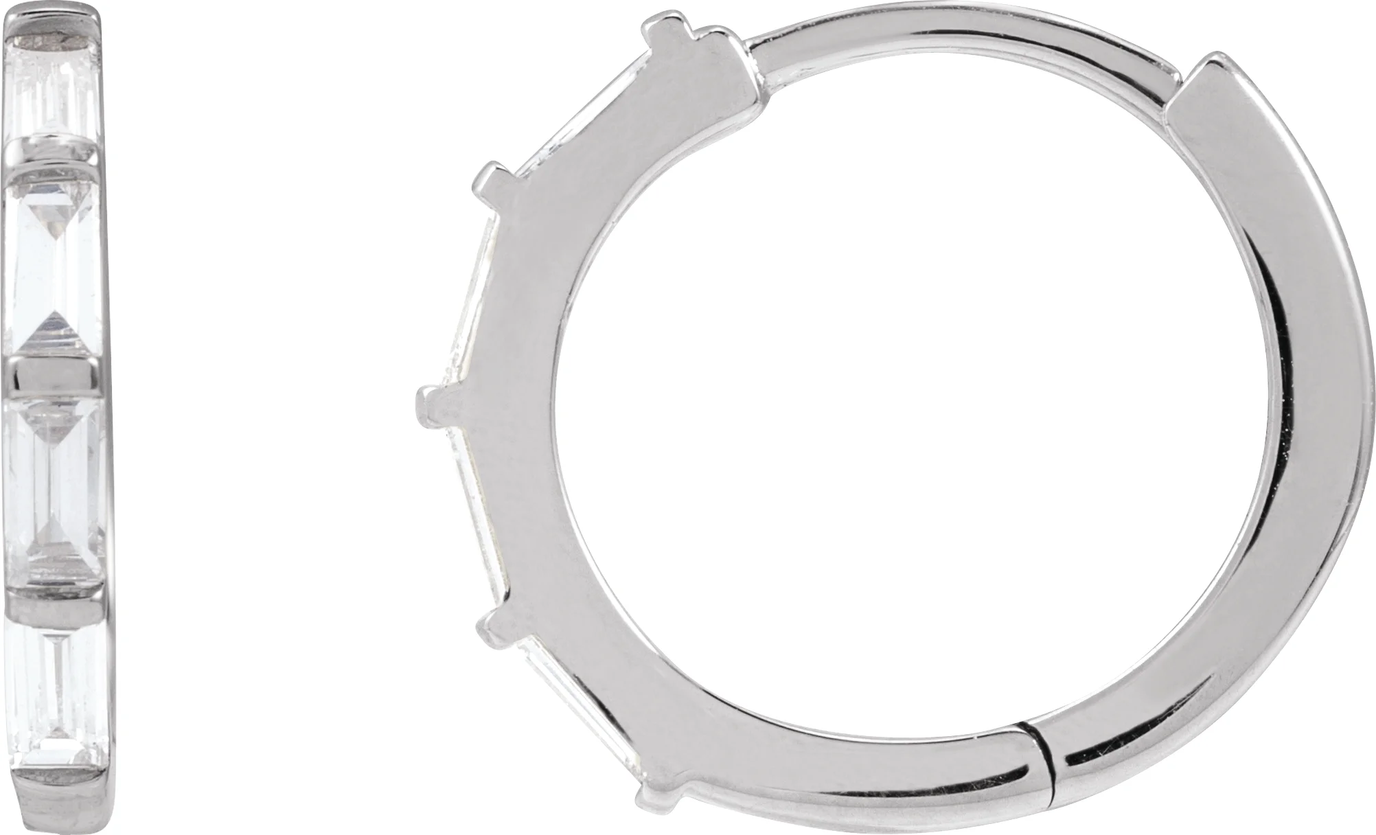 Lab-Grown Diamond Hoop Earrings
