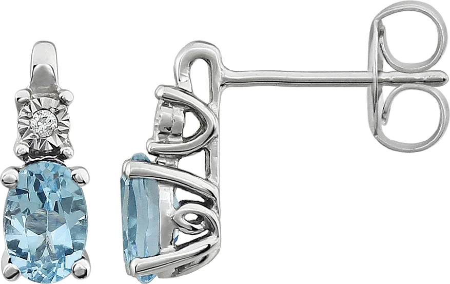 Accented Birthstone Earrings