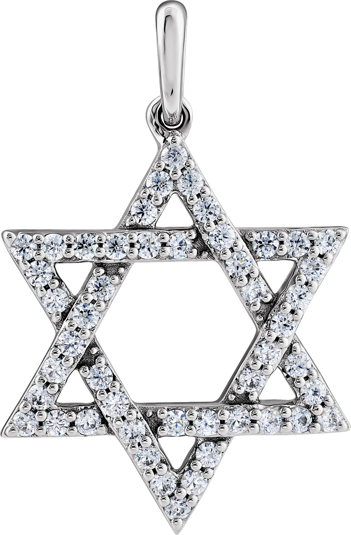 Accented Star of David Pendant
