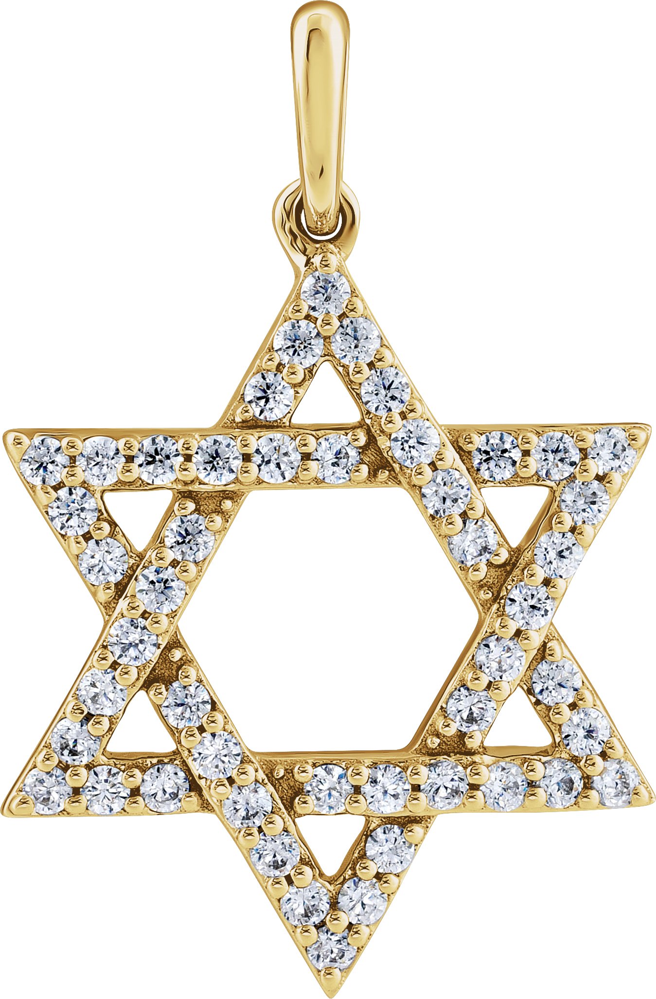 Accented Star of David Pendant